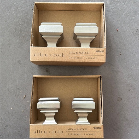 Silver Finials Set - Picture 1 of 1